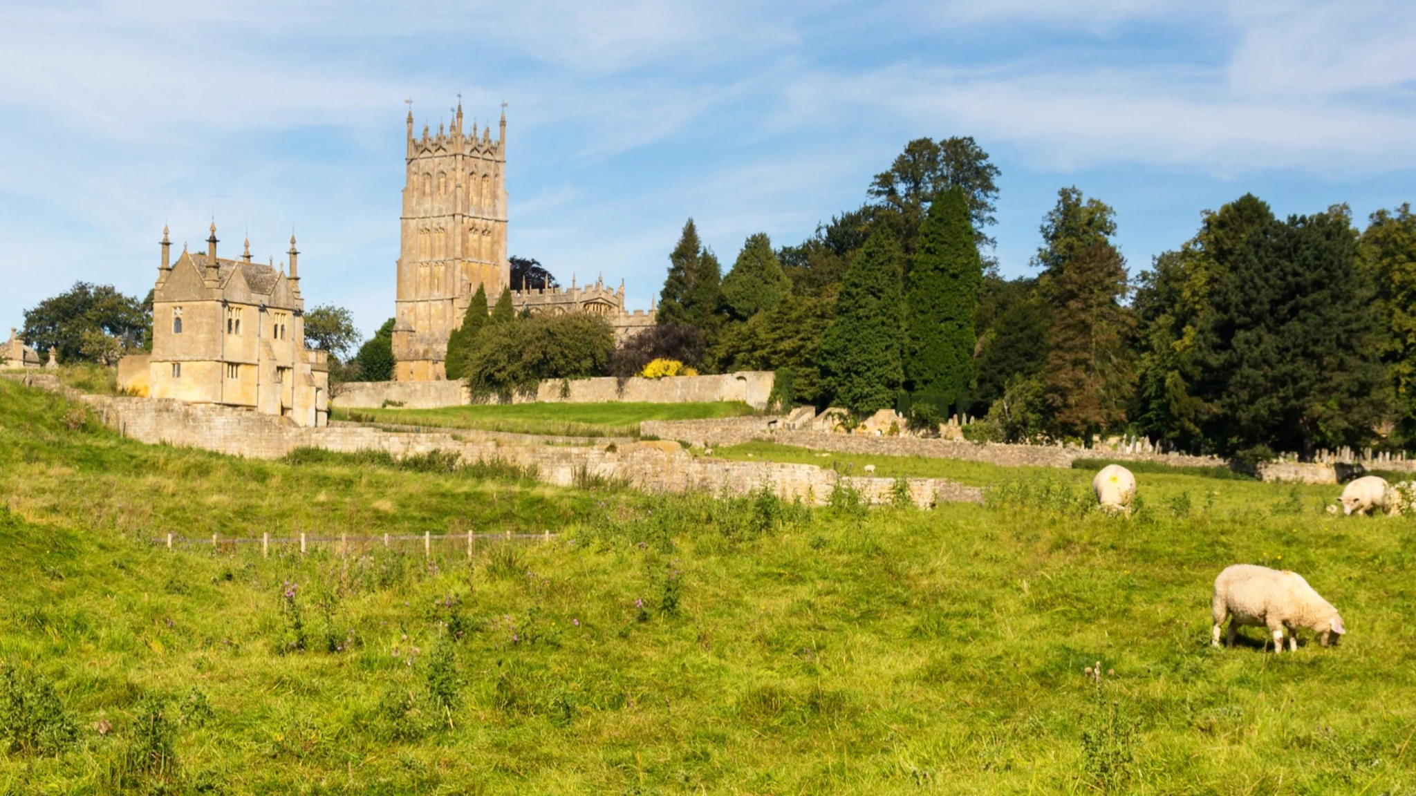 Cotswold church and countryside